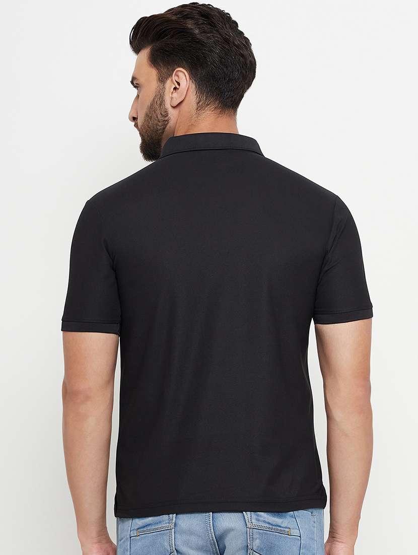 men solid short sleeve polo t-shirt - 21497116 -  Standard Image - 2
