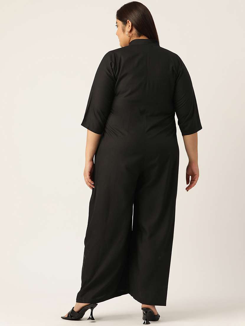 women casual solid full leg jumpsuit - 21497127 -  Standard Image - 2