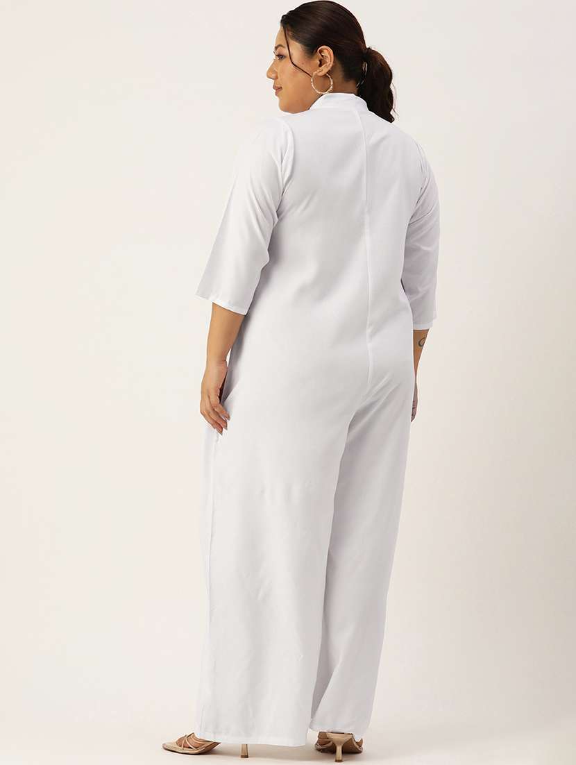 women casual solid full leg jumpsuit - 21497146 -  Standard Image - 2