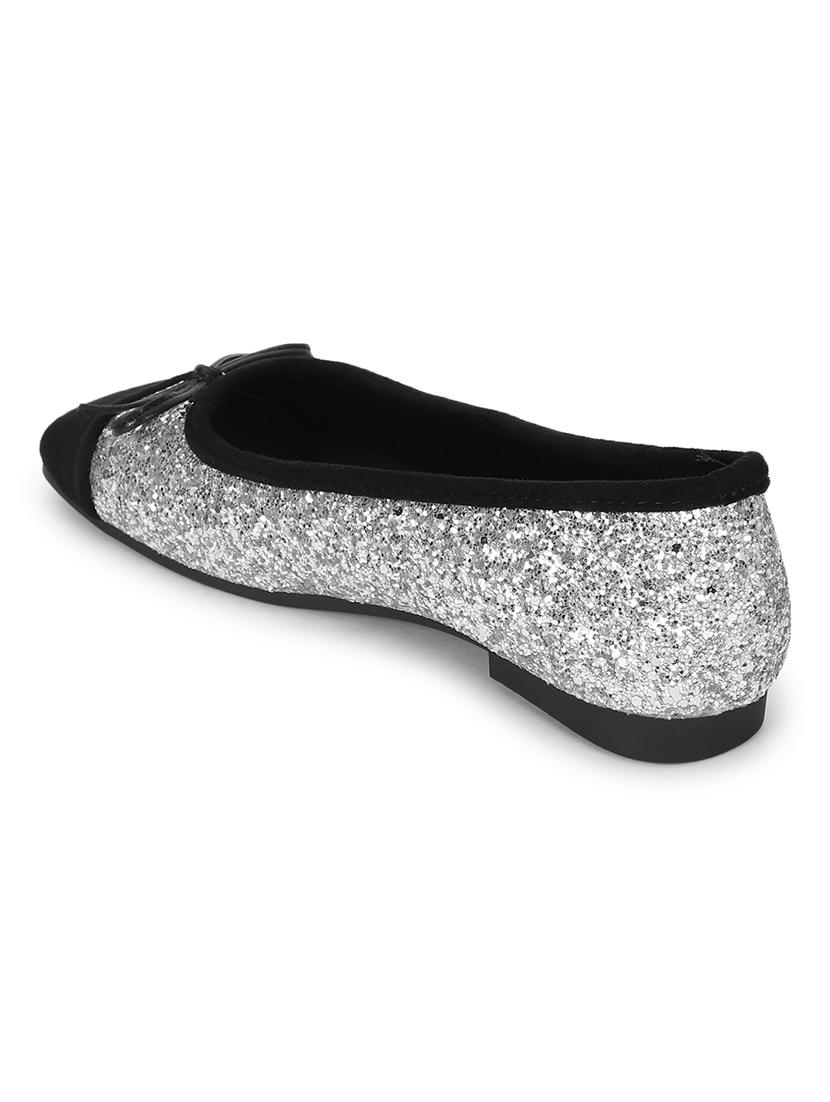 women silver slip on ballerina - 21497204 - Standard Image - 2