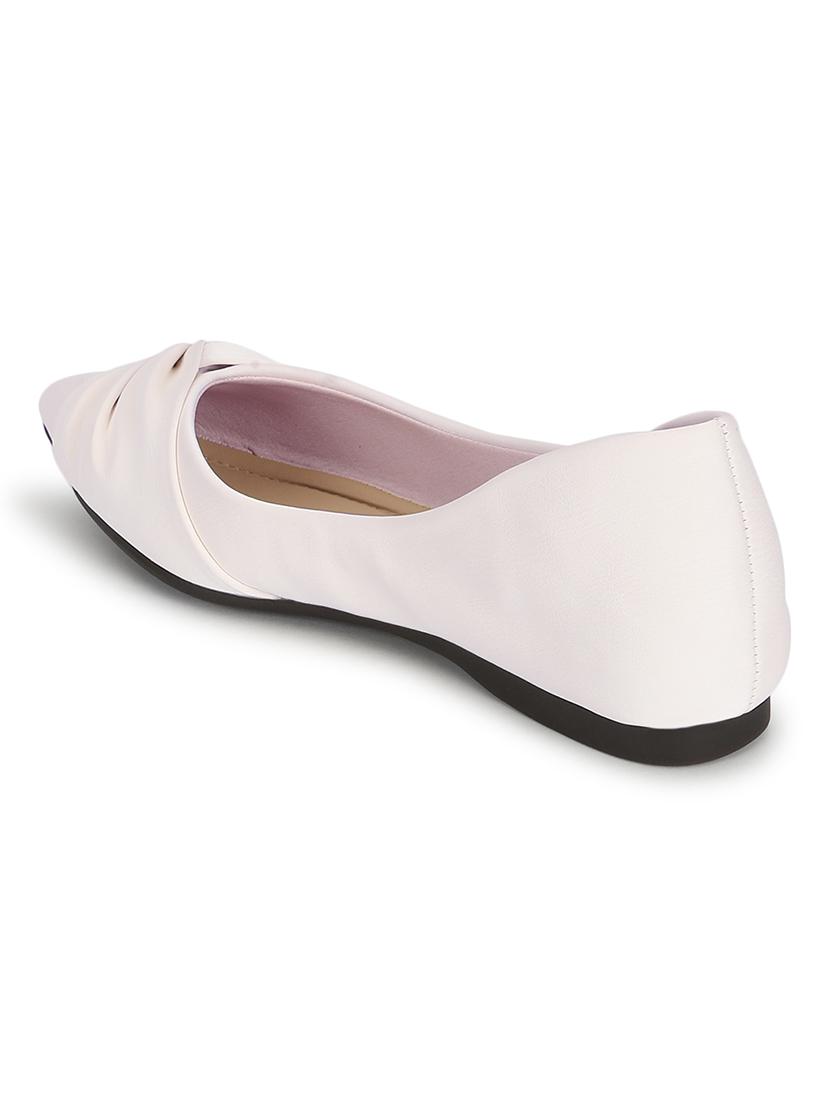women cream slip on ballerina - 21497207 - Standard Image - 2