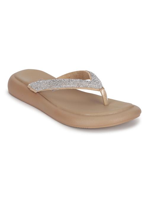 women nude embellished slippers - 21497215 -  Standard Image - 0