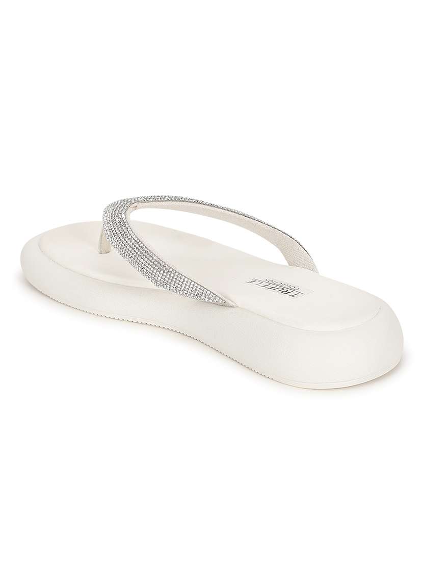 women white embellished slippers - 21497216 -  Standard Image - 2
