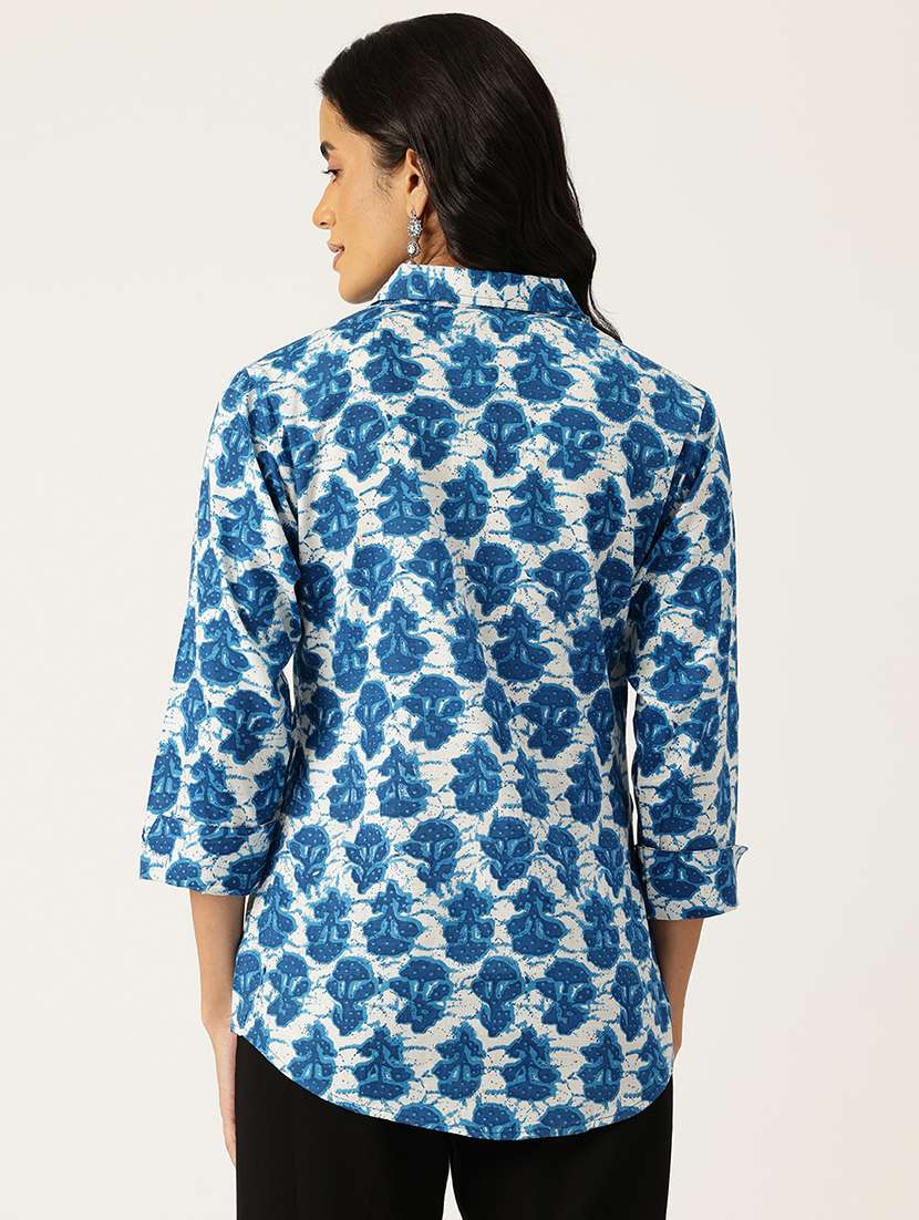 women collared printed regular shirt - 21497303 -  Standard Image - 2