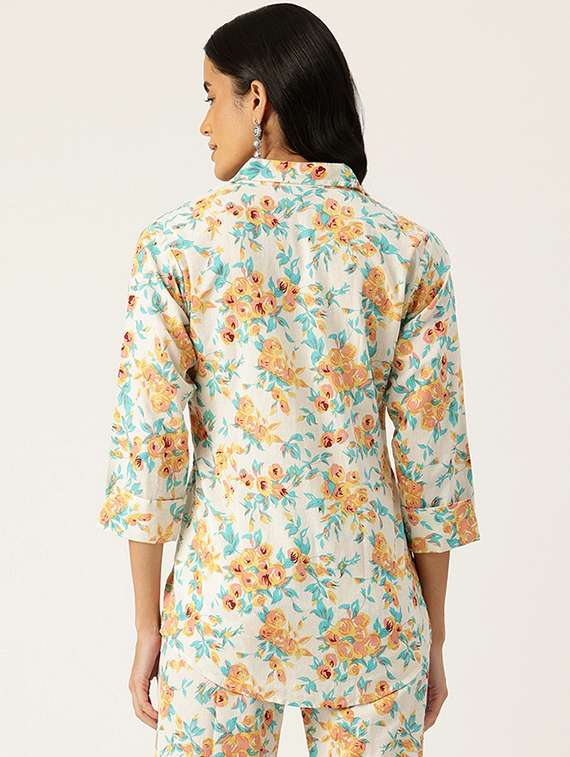 women collared printed regular shirt - 21497306 -  Standard Image - 2