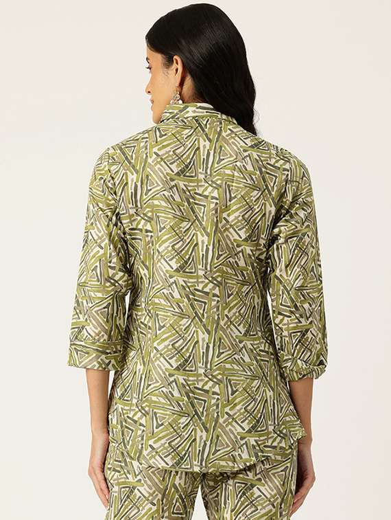women collared printed regular shirt - 21497308 -  Standard Image - 2