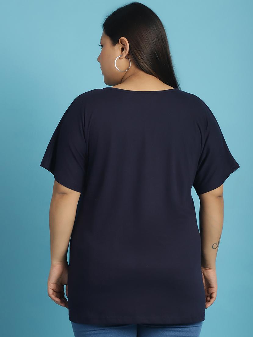 women v-neck solid regular t-shirt - 21497336 - Standard Image - 2