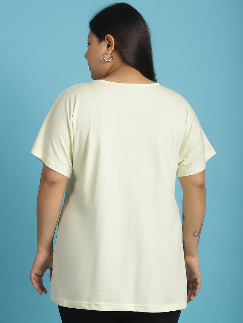 women v-neck solid regular t-shirt - 21497337 - Standard Image - 2