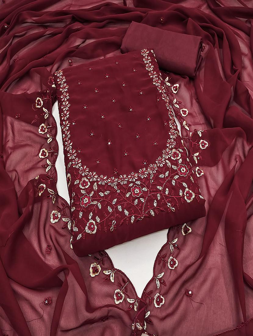 women embroidered unstitched suits - 21497391 -  Zoom Image - 0
