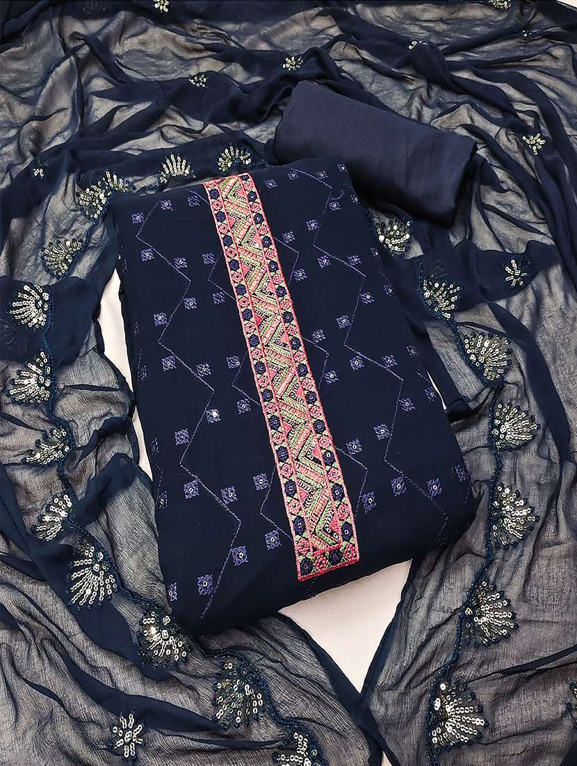 women embroidered unstitched suits