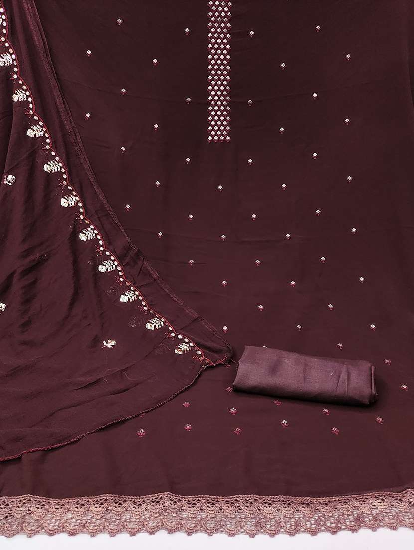 women embroidered unstitched suits - 21497397 -  Standard Image - 2