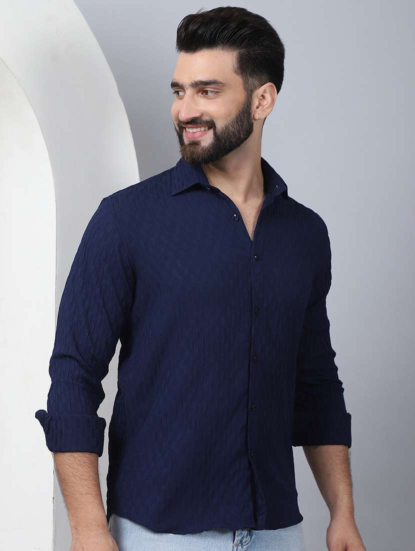 men solid long sleeve casual shirt - 21497926 -  Standard Image - 2