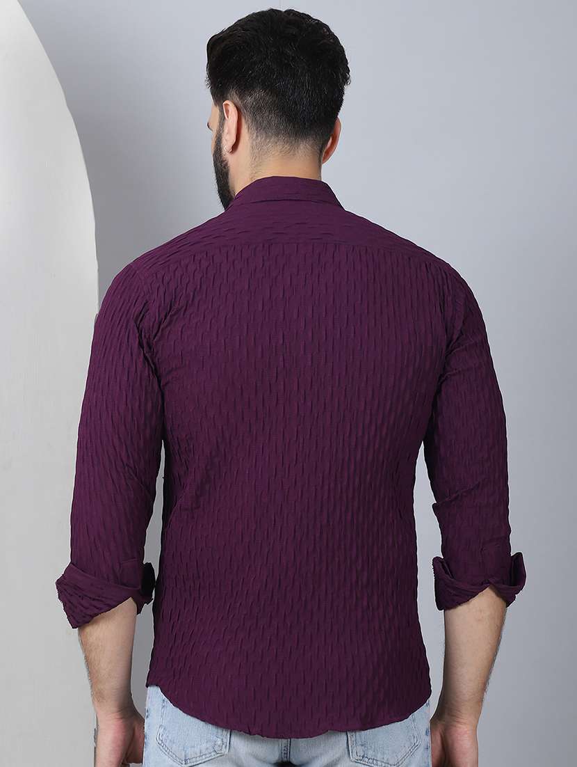 men self design long sleeve casual shirt - 21497927 -  Standard Image - 2