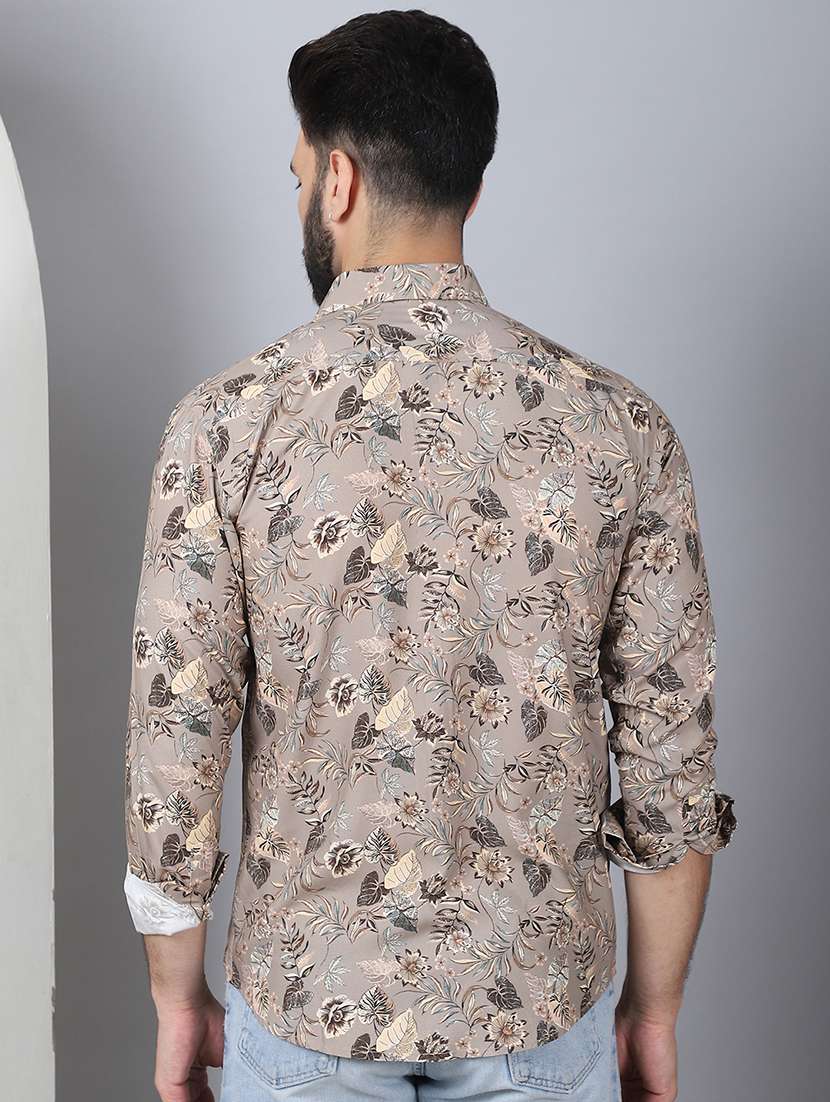 men printed long sleeve casual shirt - 21497933 -  Standard Image - 2