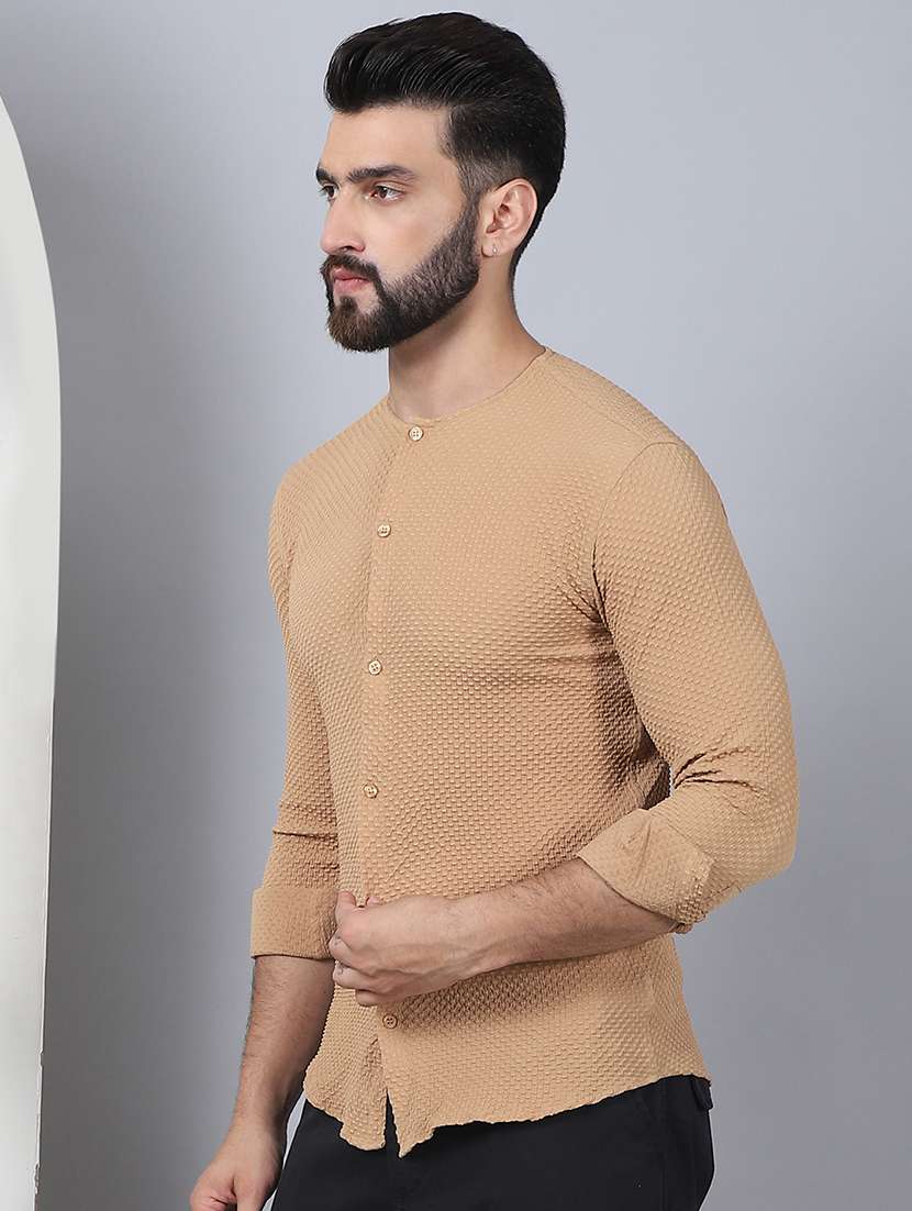 men self design long sleeve casual shirt - 21497941 - Standard Image - 2