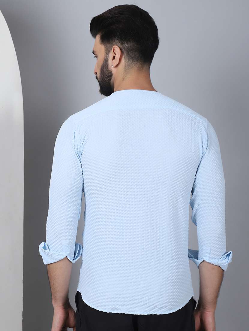 men self design long sleeve casual shirt - 21497942 -  Standard Image - 2