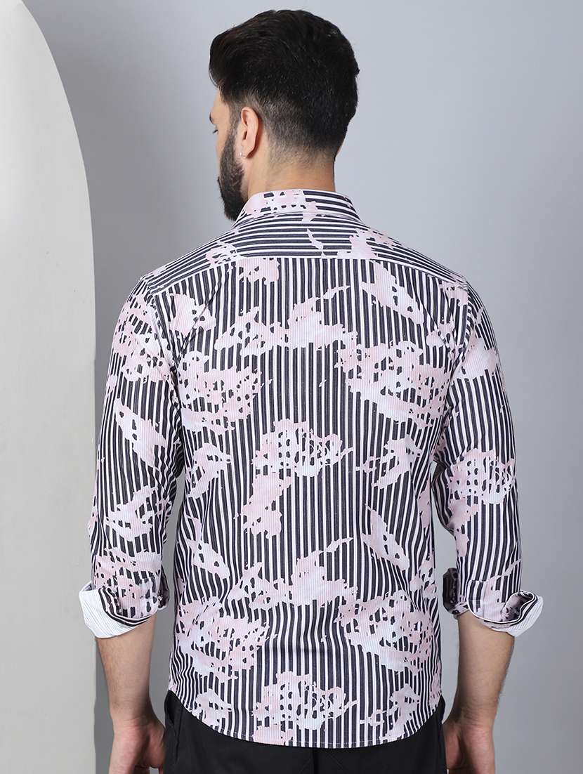 men printed long sleeve casual shirt - 21497948 - Standard Image - 2