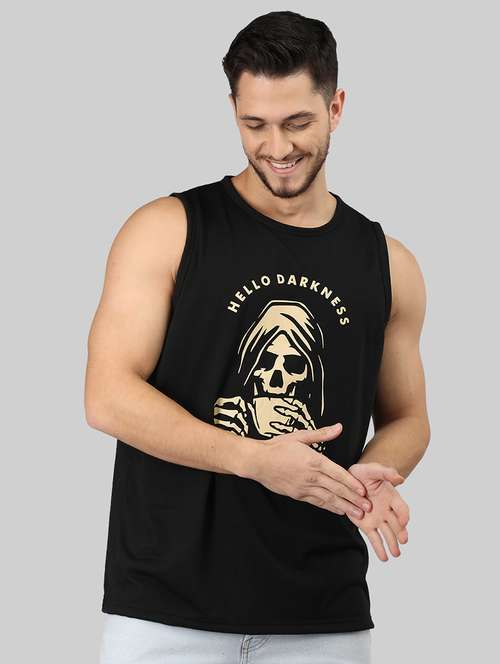 Men Cotton Printed Vest