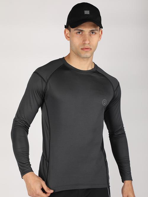 men solid active wear t-shirt - 21498251 - Standard Image - 0