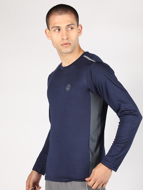 men solid active wear t-shirt - 21498262 - Standard Image - 0