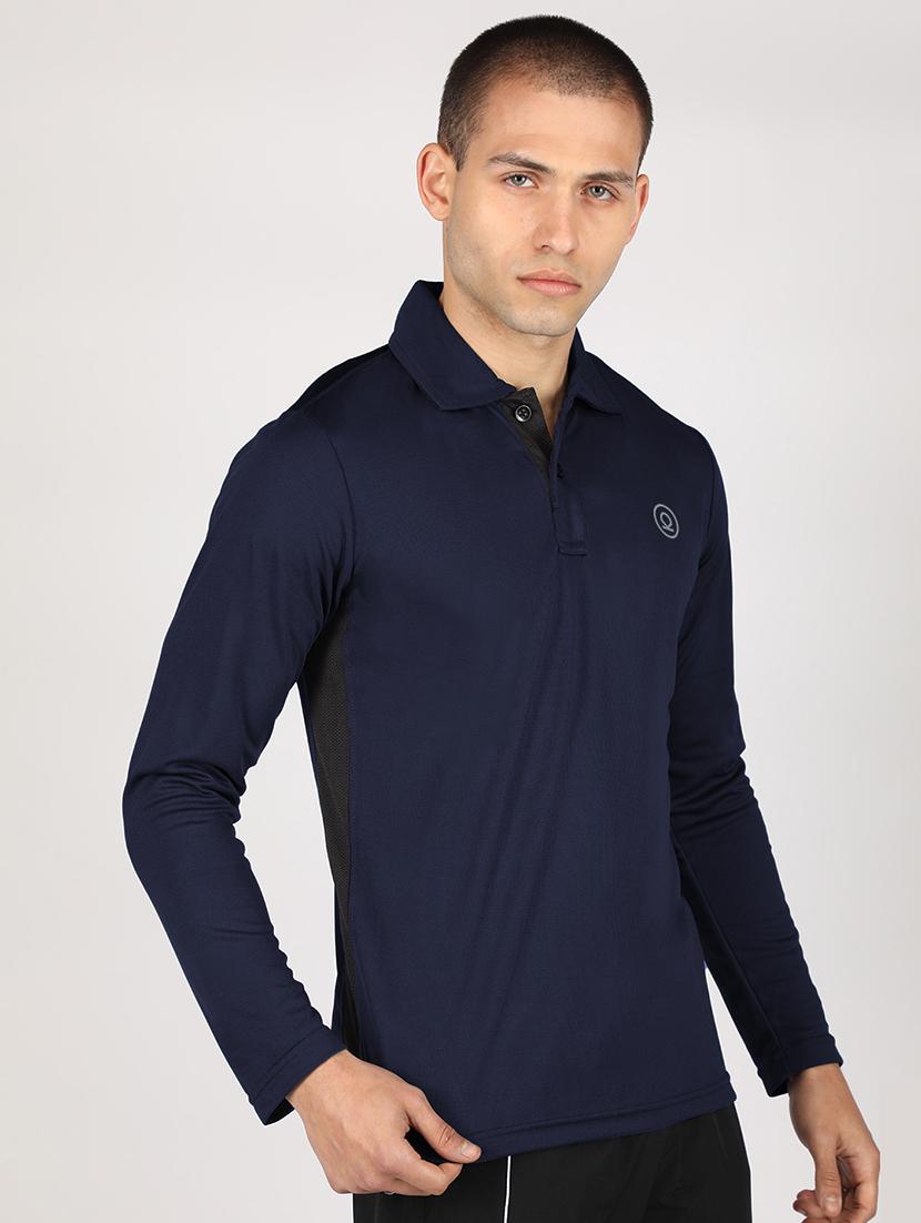 men polo neck solid t-shirt - 21498306 - Standard Image - 2
