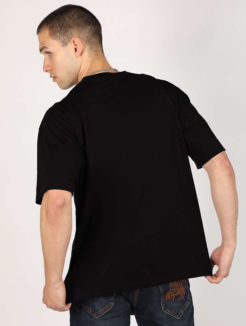 men short sleeve printed oversized t-shirt - 21498379 - Standard Image - 2