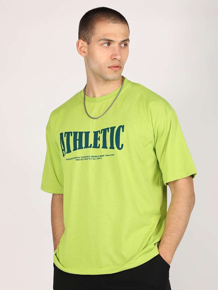 men short sleeve printed oversized t-shirt - 21498435 -  Standard Image - 2