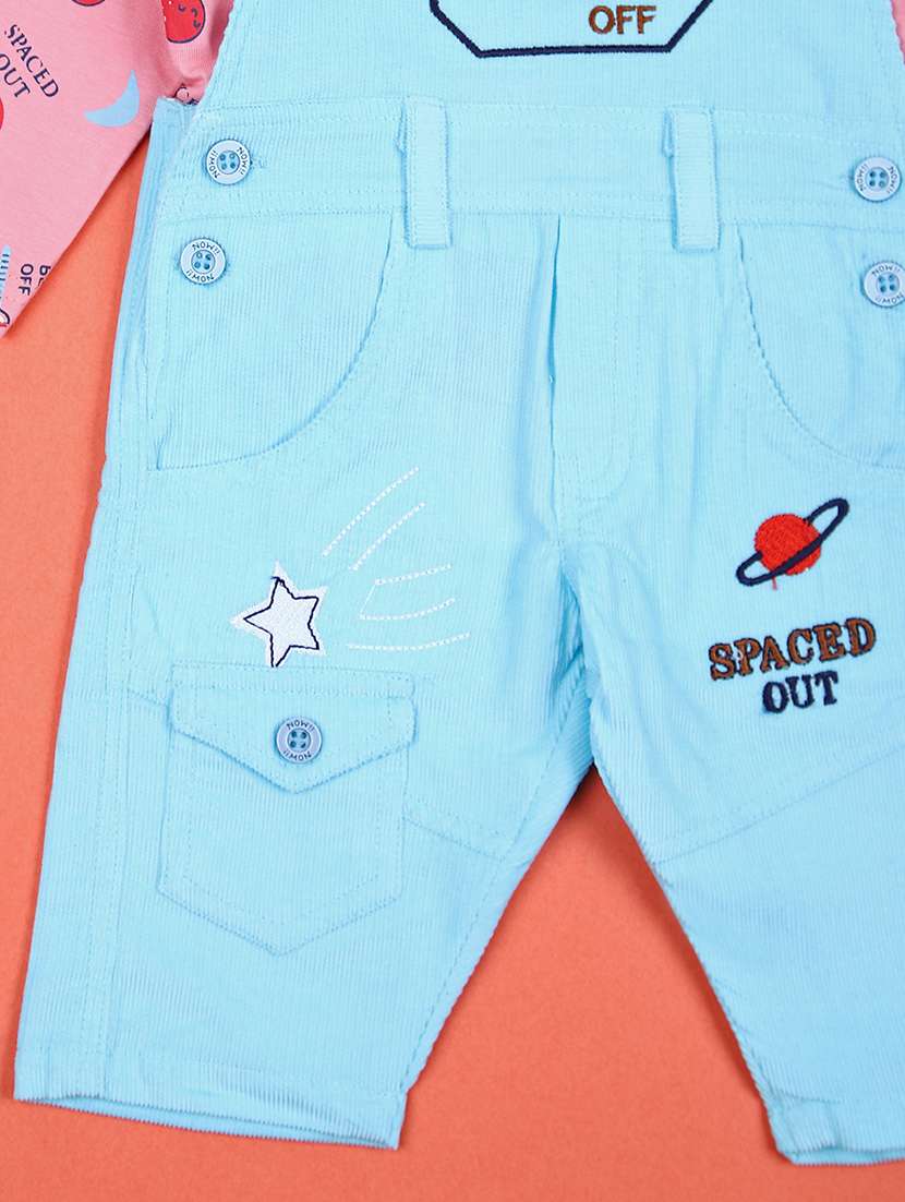 boys printed dungree with t-shirt - 21498604 -  Standard Image - 2