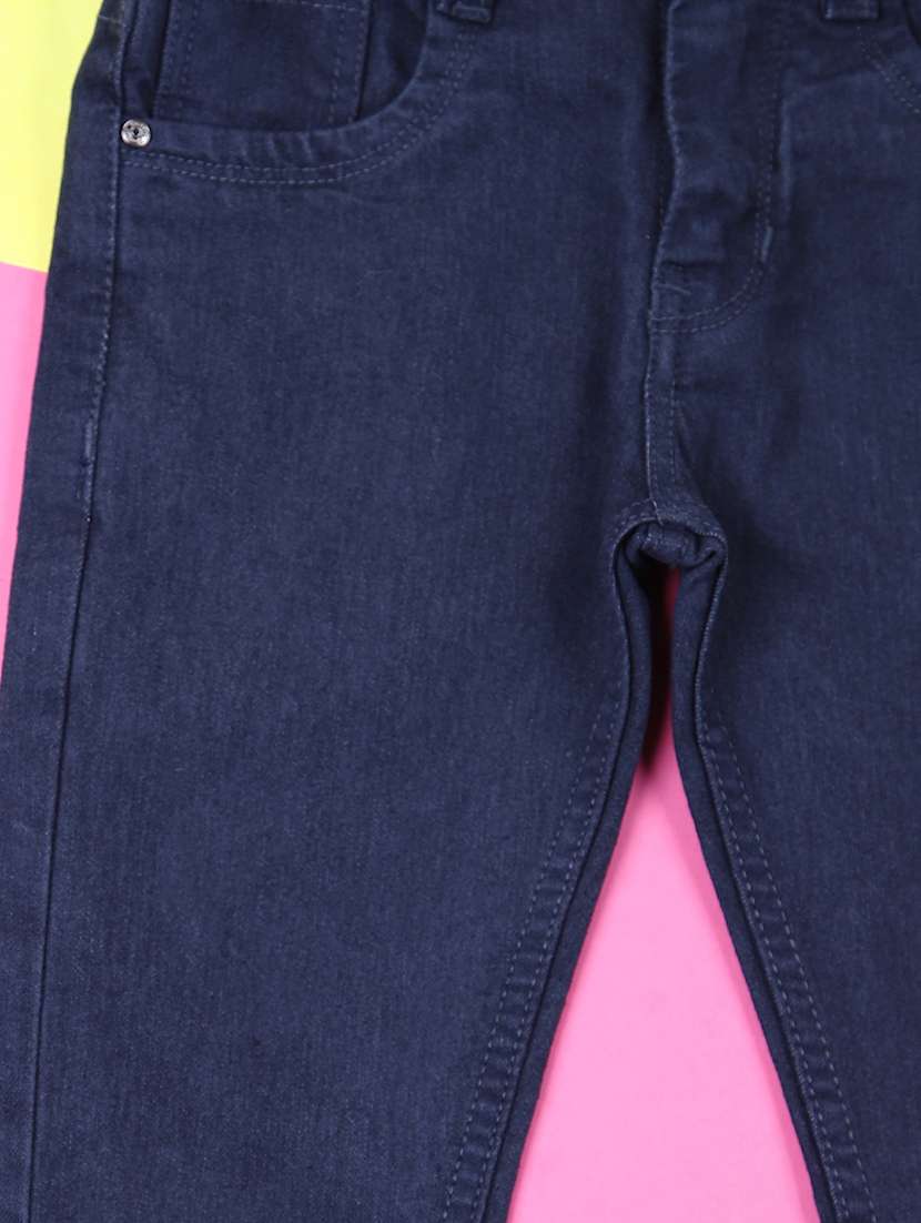 boys mid rise plain jeans - 21498686 - Standard Image - 2