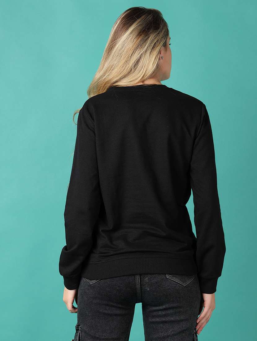 women front print long sleeve sweatshirt - 21498778 -  Standard Image - 2