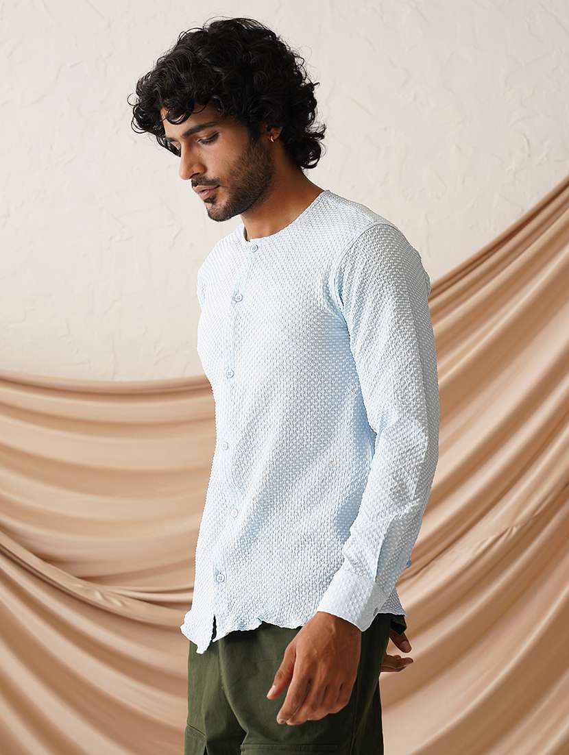 men self design long sleeve casual shirt - 21498863 -  Standard Image - 2