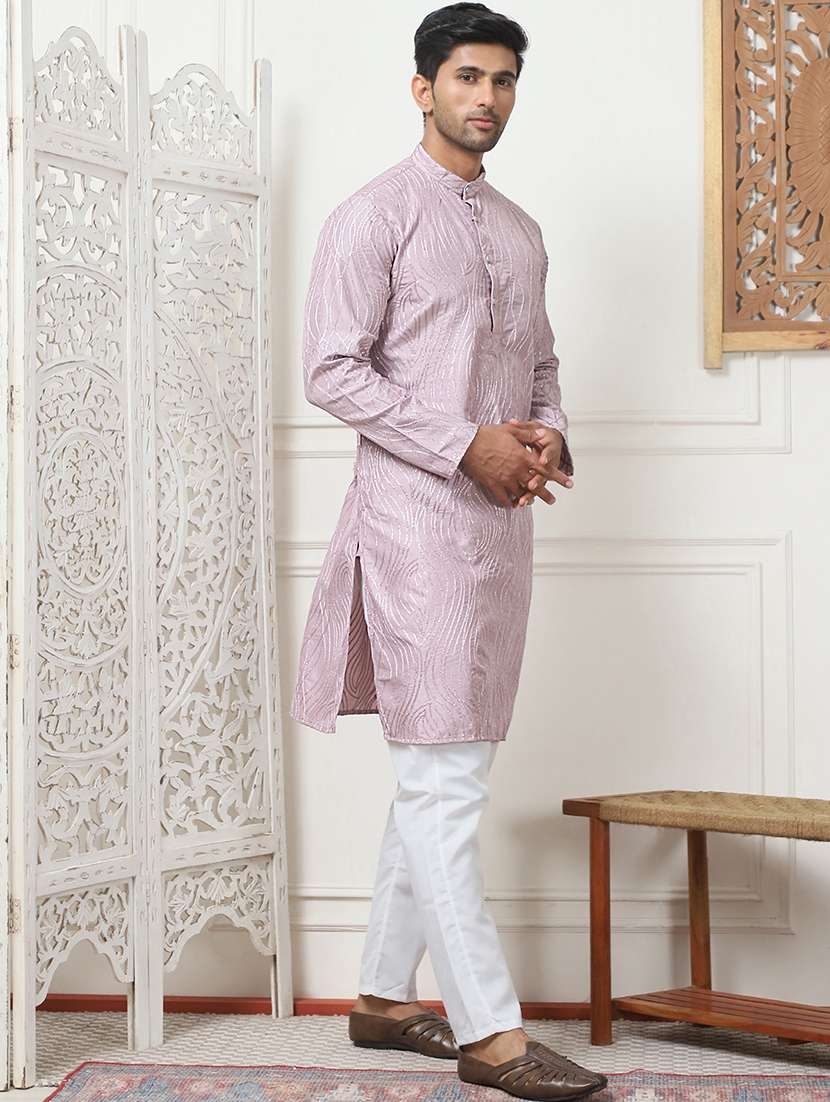 men embroidered kurta pyjama ethnic wear set - 21498961 -  Standard Image - 2