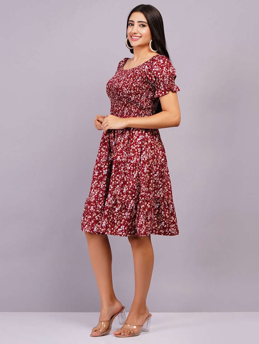 women floral printed tiered dress - 21499011 -  Standard Image - 2