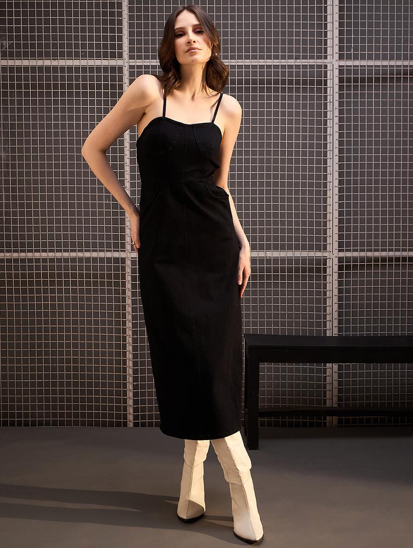 women black denim sheath dress - 21499289 - Zoom Image - 0