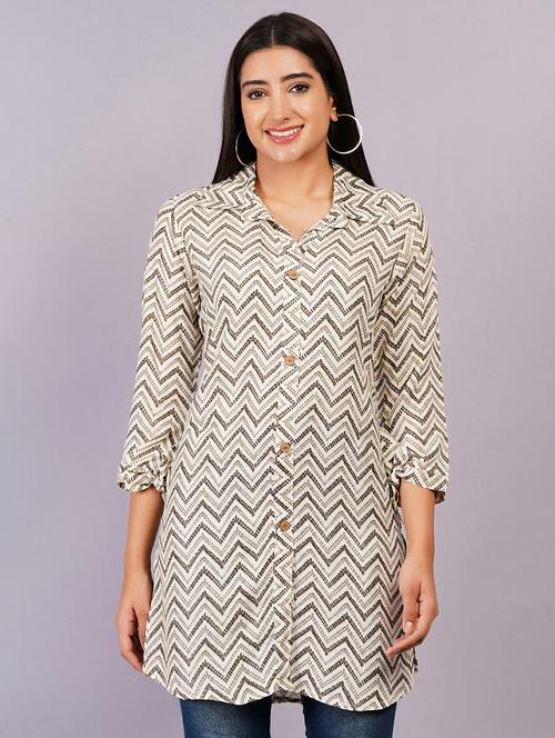 women off white viscose straight kurta - 21499860 -  Standard Image - 0