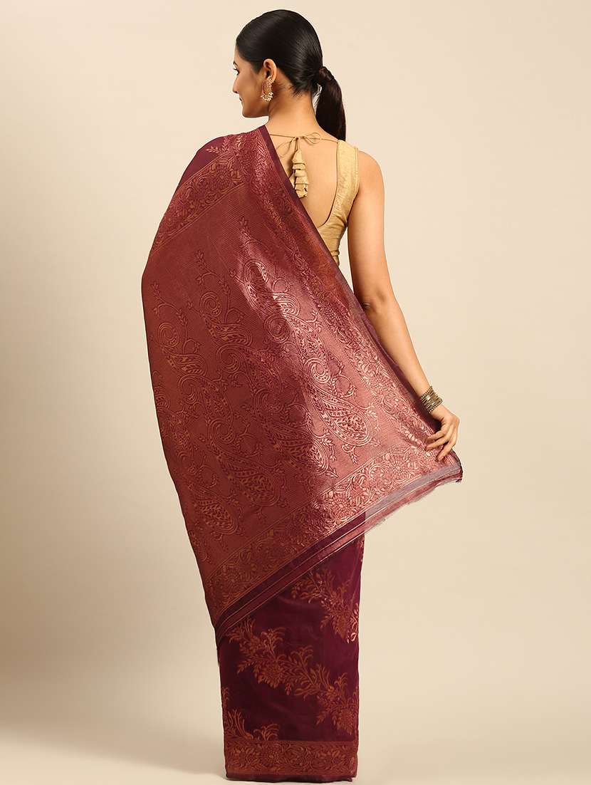 women self design banarasi saree with blouse - 21499985 -  Standard Image - 2