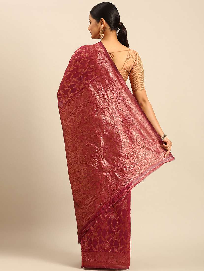 women self design banarasi saree with blouse - 21499987 -  Standard Image - 2