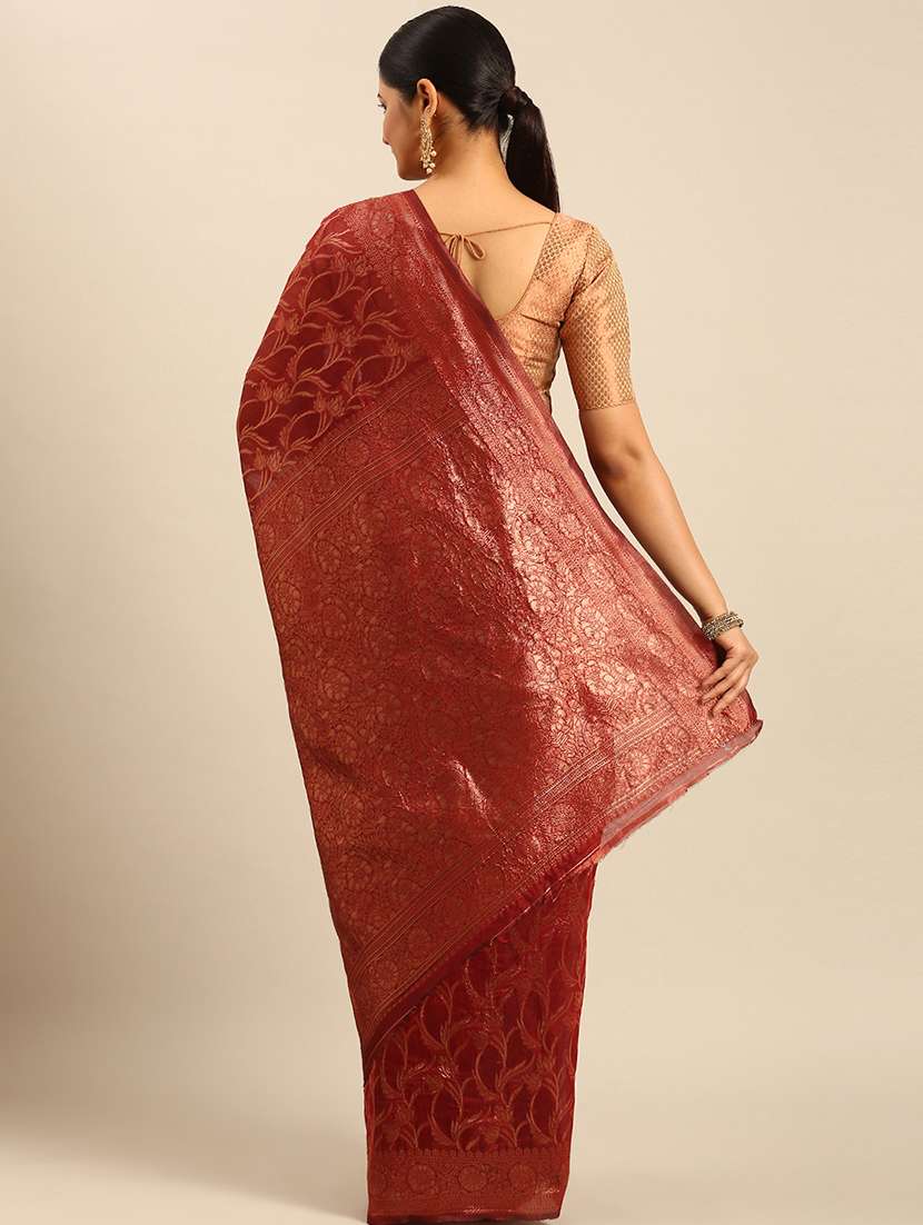 women self design banarasi saree with blouse - 21499990 -  Standard Image - 2