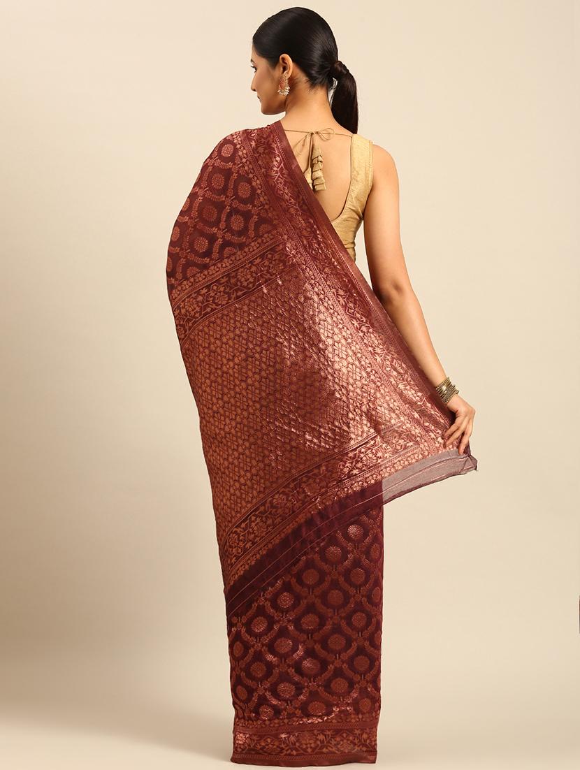 women self design banarasi saree with blouse - 21499993 - Standard Image - 2