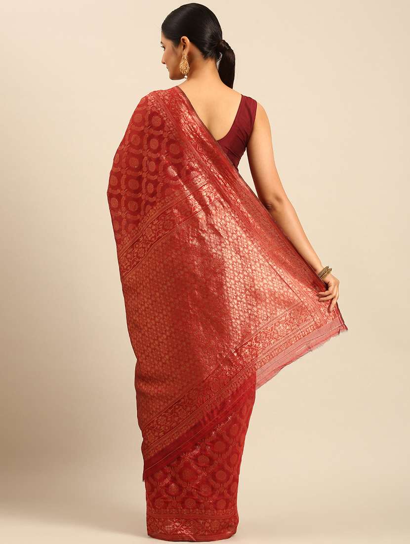 women self design banarasi saree with blouse - 21499995 - Standard Image - 2