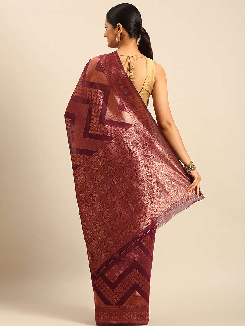 women self design banarasi saree with blouse - 21499997 -  Standard Image - 2