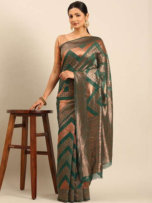 women self design banarasi saree with blouse - 21500001 - Standard Image - 0