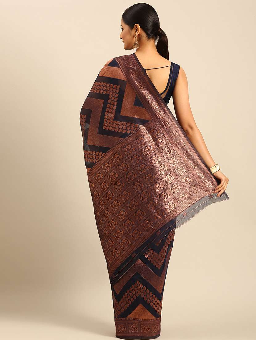 women self design banarasi saree with blouse - 21500002 - Standard Image - 2