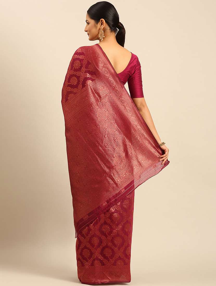 women self design banarasi saree with blouse - 21500005 -  Standard Image - 2