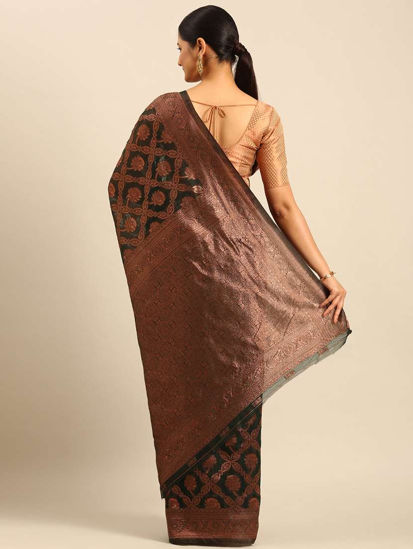 women self design banarasi saree with blouse - 21500008 -  Standard Image - 2