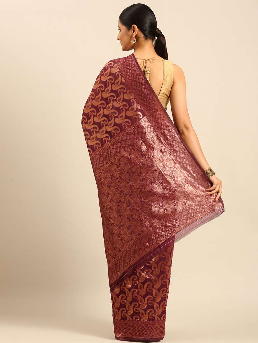 women self design banarasi saree with blouse - 21500013 -  Standard Image - 2