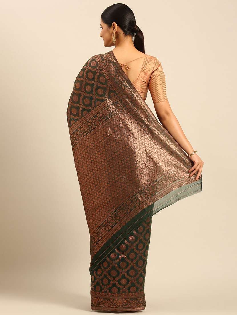 women self design banarasi saree with blouse - 21500020 - Standard Image - 2