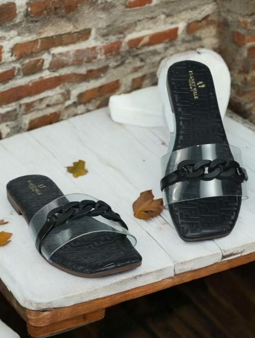 light blue synthetic slip on sandals - 21500398 -  Standard Image - 0