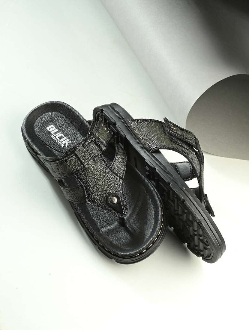 men green slip on sandal
