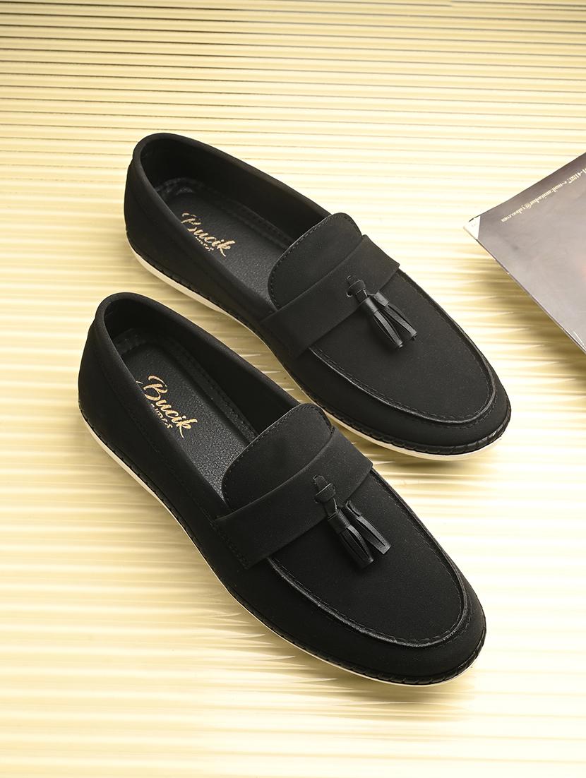 men black slip on tassel detailed loafer - 21500690 - Zoom Image - 0
